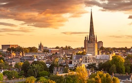 Norwich  dil okullarını görüntülemek için tıklayın.