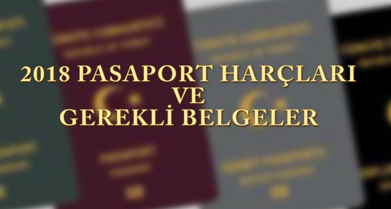 2018 pasaport harçları ve cüzdan bedelleri